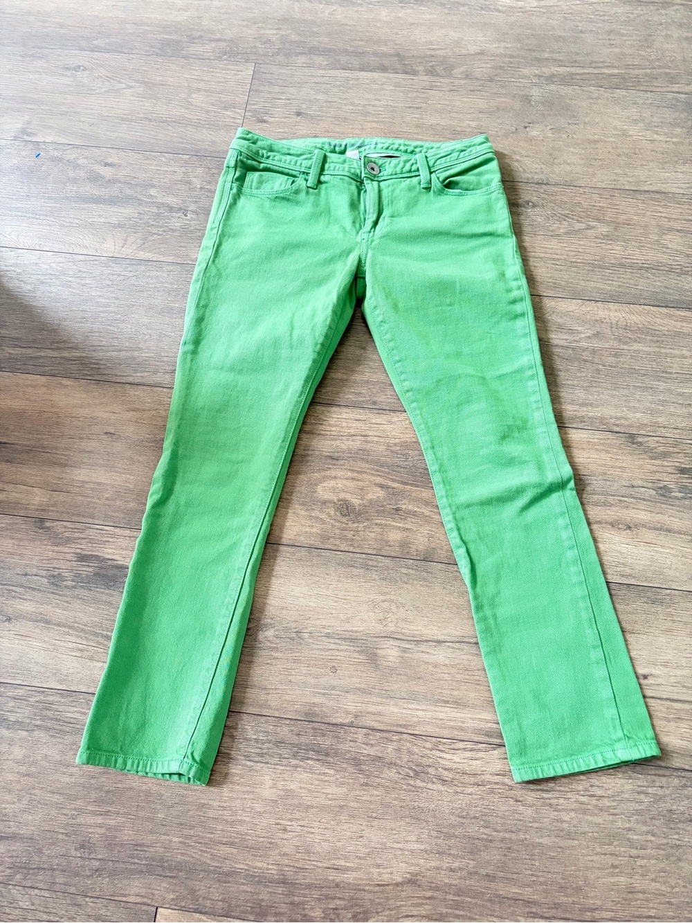Banana Republic Lime Green Straight Leg Jeans Size 26s